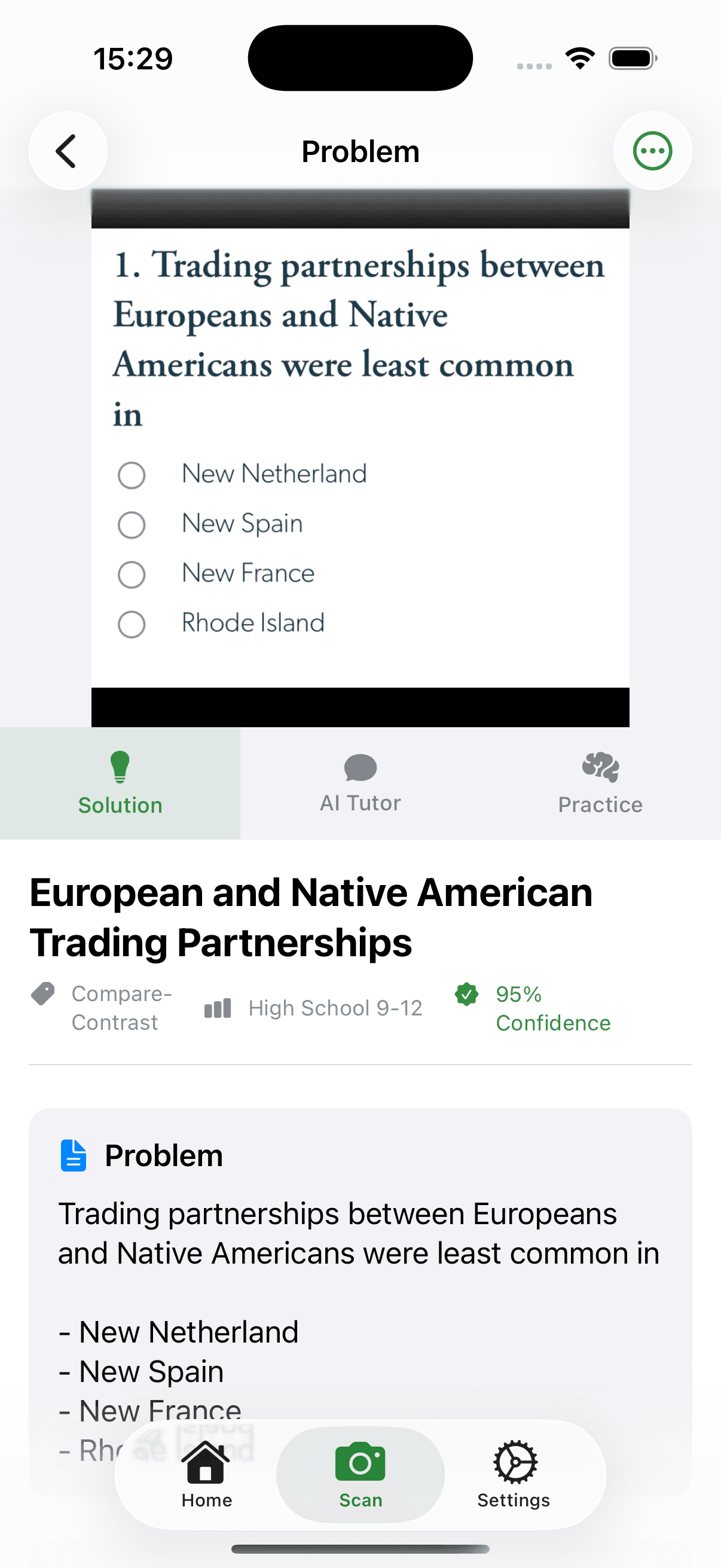 History AI App Screenshot